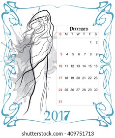  women calendar by december