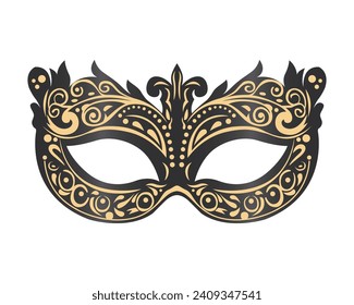 women carnival mask. flat vector illustration