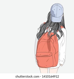 28,238 Woman backpack Stock Vectors, Images & Vector Art | Shutterstock