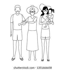 women carrying children black and white