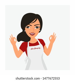 Women Chef Cook Vector Illustration