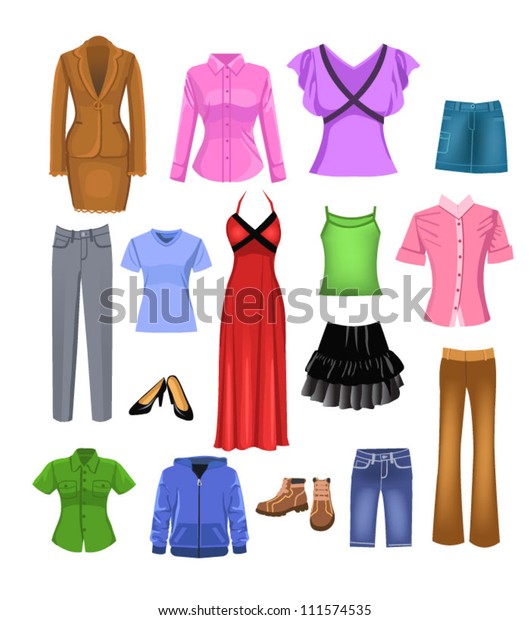 Women Clothes Stock Vector (Royalty Free) 111574535