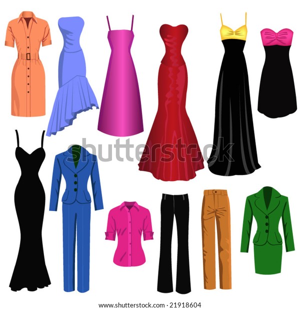 Women Clothes Stock Vector (Royalty Free) 21918604