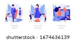 Women clothes design flat icons set. Beauty blogger, women apparel vlog, couture clothing. Fashion week, plus size models, fashion blog metaphors. Vector isolated concept metaphor illustrations.