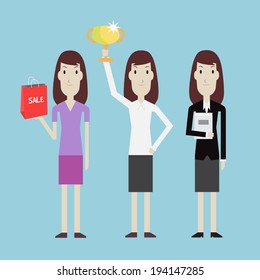 Women clothes set - Vector