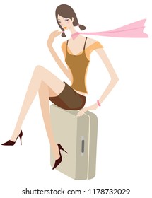Women With Clothes And Unique Style vector 