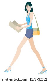 Women With Clothes And Unique Style vector 