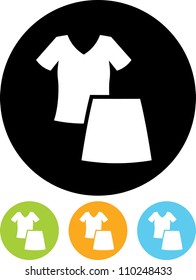 Women clothes - Vector icon isolated