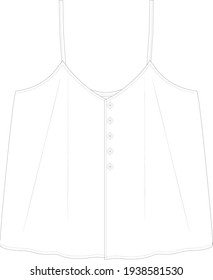 women clothing blouses drawing outline vector