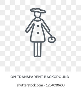 Women Clothing icon. Trendy flat vector Women Clothing icon on transparent background from Ladies collection. High quality filled Women Clothing symbol use for web and mobile
