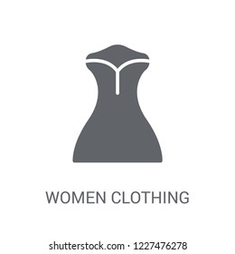 Women Clothing icon. Trendy Women Clothing logo concept on white background from Ladies collection. Suitable for use on web apps, mobile apps and print media.