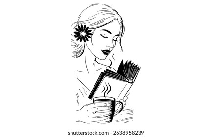 women in continuous line Drawing Style Vector illustration. fashion concept, woman beauty minimalist, vector illustration for t-shirt, slogan design print graphics style