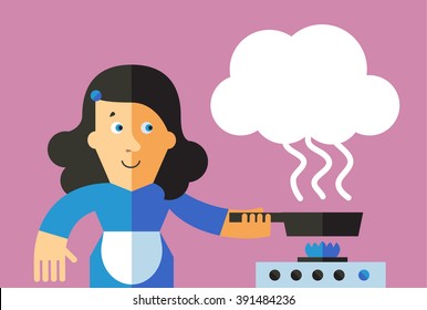 5,372 Woman kitchen fire Images, Stock Photos & Vectors | Shutterstock