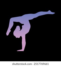 women dancer logo design vector file silhouette
