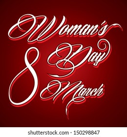 women day celebrate on 8 march vector