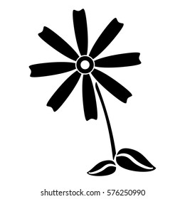 women day flower decorative pictogram
