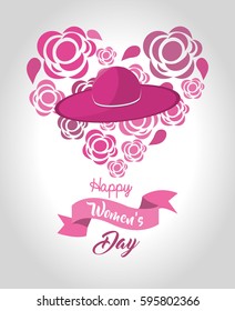 women day greeting cards icon