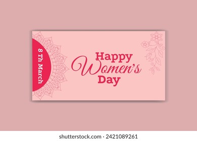 women day social media ,women's day banner design