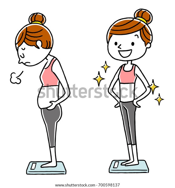 Women Diet Stock Vector (Royalty Free) 700598137