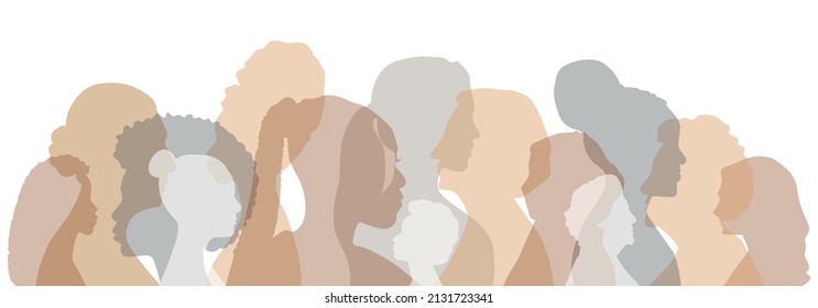 Women of different ethnicities stand side by side together.