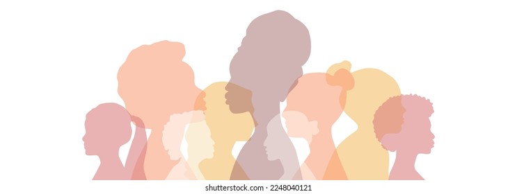 Women of different ethnicities together.