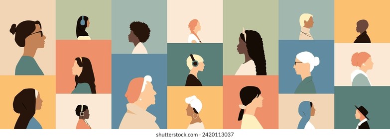 Women of different ethnicities together.