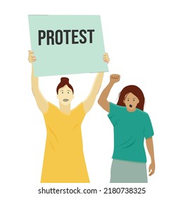 women of different nationalities protest defend their rights demonstration rally emotions