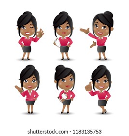 Women with different poses