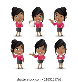Women with different poses