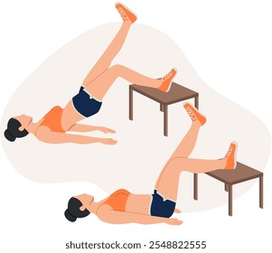 Women doing butt-tightening exercises at home