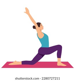 women doing streching. yoga vector illustration.