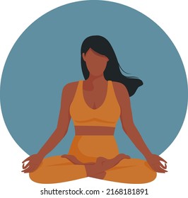 women doing yoga in lotos position