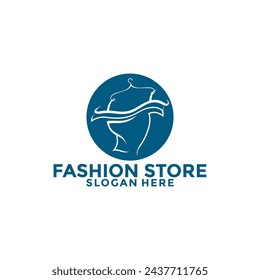 women dress beauty fashion shop logo vector, Fashion Store logo design template