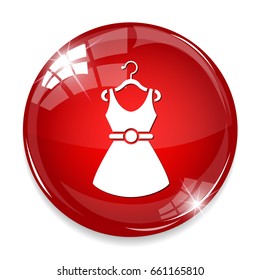women dress on hanger icon
