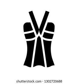 Women dress vector illustration, solid design icon
