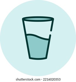 Women drink, illustration, vector on a white background.