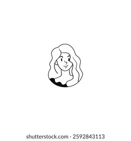 women empowerment icon on white background for international women's day