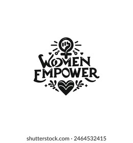 
logo del empoderamiento de la mujer, logo del día de la mujer