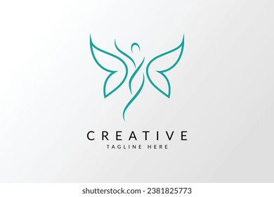 women empowerment logo vector icon, empower logo