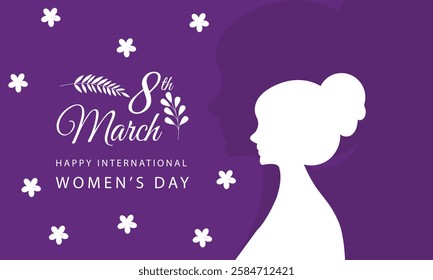 Women empowerment movement pattern. International Women’s day graphic in vector typography poster with handwritten calligraphy text, Vector illustration.