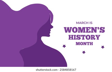 Women empowerment movement pattern. women's history month banner graphic in vector typography poster with handwritten calligraphy text, Vector illustration.