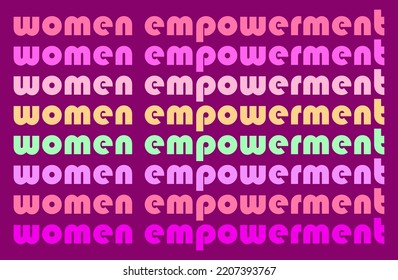 Women Empowerment Pattern For T Shirt And Background