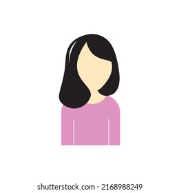 Diseño vectorial de logotipo femenino y facial