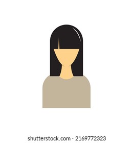 Diseño vectorial de logotipo femenino y facial