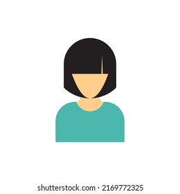 Diseño vectorial de logotipo femenino y facial
