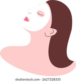 Women with face mask skincare