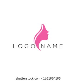 Letter T Beauty Face Logo Design Stock Vector (Royalty Free) 1594465546