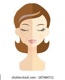 Women face the problem of skin trouble