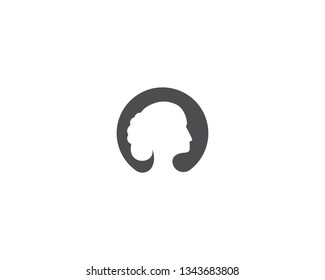 women face silhouette character illustration logo icon vector