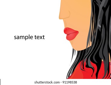 women face. vector illustration